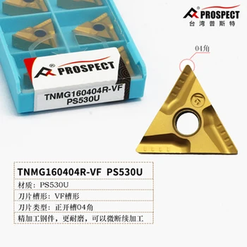 TNMG160404R-V PS530U/TNMG160404L-VF PS530U/TNMG160408R-VF PS530U/TNMG160408L-VF PS530U Pastilhas de metal duro 10Pcs de Torno CNC, Ferramentas  5