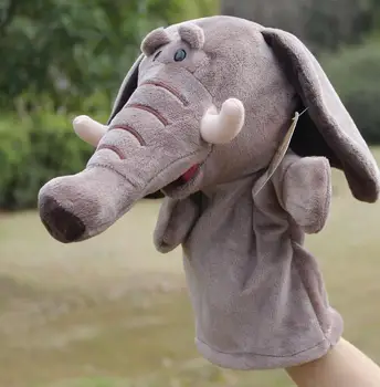 Fantoche de mão boneca de pelúcia, brinquedos do bebê elefante grande bonecas feitas na china  10