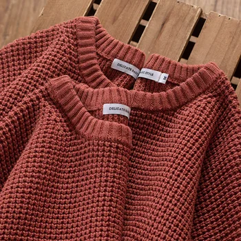 Japão Estilo Retro Simples Peso Pesado Suéter Para Homens Laranja Moda Jovem De Todos-Jogo Macio Quente Solta Pulôver De Tricô Coats  10