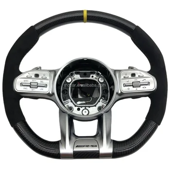 Para a Mercedes-Benz W205C63 W213 E63 GLCW463 AMG 809 de fibra de carbono, volante, os outros podem ser personalizados  4