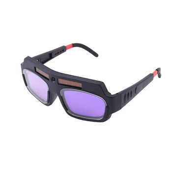 1pc Solar Powered Auto Escurecimento Máscara de Solda Capacete, Óculos de proteção Óculos de Soldador de Arco Anti-choque Lente Para Proteção dos Olhos  5