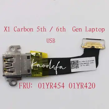 Para Lenovo Thinkpad X1 Carbon 5ª 6ª Gen da Porta USB do Laptop Placa de Interface Com o Cabo de FRU:01YR420 01LV454 SC10Q59871  10