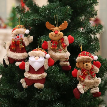 Feliz Natal Enfeites de Presente de Natal o Papai Noel do Boneco de neve, Árvore de Enforcamento Acessórios, Suprimentos Decorações de Natal para a Casa  5