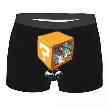 Homens de Uma Vida Imperturbável Cuecas Boxer Shorts, Cuecas roupa interior Respirável Videogame Jogo Homme Novidade Plus Size Cuecas  5