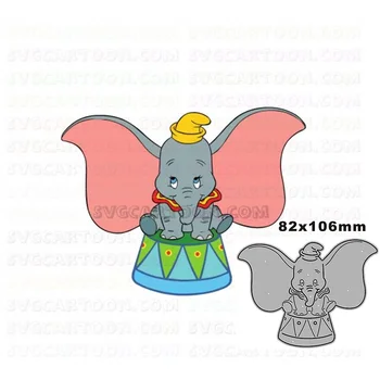 2022 Novo Elefante Tambor de Animais de Corte de Metal Morre para Scrapbooking Papel Artesanal e Fazer do Cartão em Relevo Decoração Nenhum Selos  5