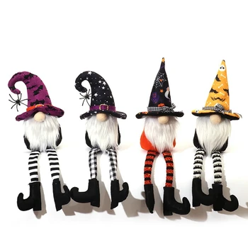 Decoração De Halloween Festa Decoração Gnome Boneca Sem Rosto Gnome Boneca Para Casa, Decorações De Ambiente De Trabalho  5