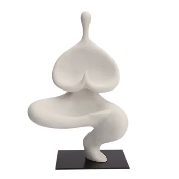 Novo Chinês criativo Yoga figura escultura sala de estar, armário do vinho departamento de vendas do modelo inicial da sala varanda ornamentos de jóias  5