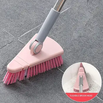 1PC Removível Escalável Rotativo Chão Escova de Limpeza da Janela de Varrimento Mop Cerâmica Limpeza Telha Piso de Vidro para a Casa da Escova  2