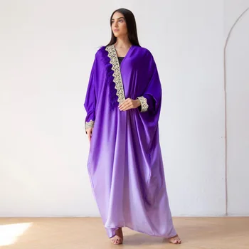 Abaya Dubai WomenEid Hijab Longo Muçulmano Roupas Da Moda TurkeyDe Mujer  5