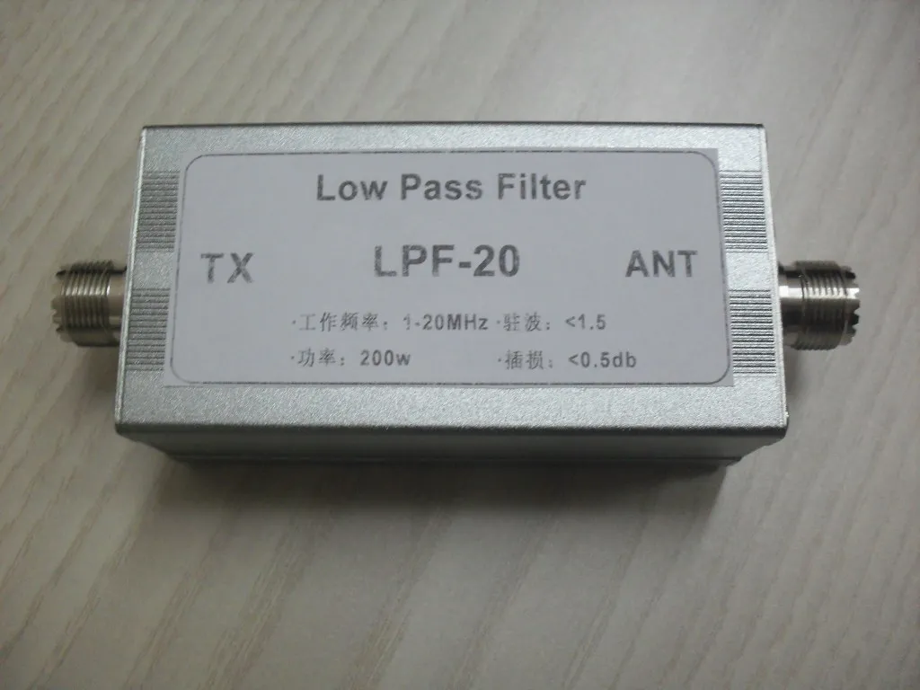LPF-20 Filtro Passa-Baixa LPF-20 de 20MHz de Onda Curta Filtro Passa-Baixas
