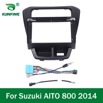Carro GPS de Navegação de som Para a Suzuki AITO 800 2014 Rádio Fáscias Moldura do Painel Ajuste de 9 polegadas 2Din No Traço central da tela  10
