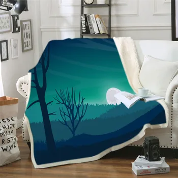 Personalizado Lua Cobertor De Flanela De Lã Cobertor Tecido De Ano Novo Decoração Quente E Confortável, Super Macio Quarto  10