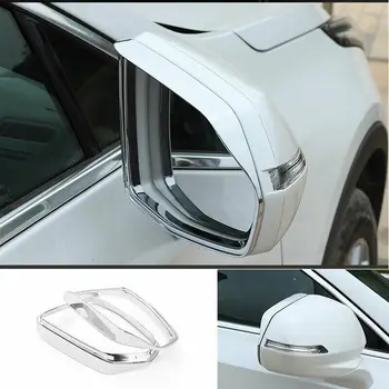 Ajuste Para o Cadillac XT4 2018-2020 Carro ABS Cromado Espelho de Vista Traseira Chuva Sobrancelha Guarnição de Moldagem Estilo Acessórios 2PCS  10