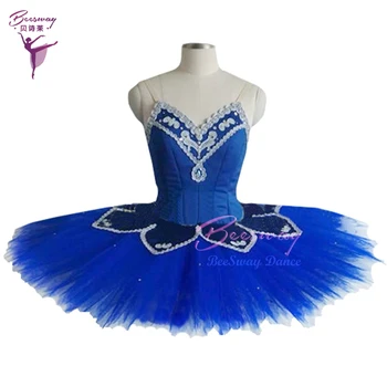 azul Bailarina Concorrência Bluebird Variação de Ballet Panqueca Tutu Profissional de Ballet Tutu vestido de ballet dança fantasia de menina  5