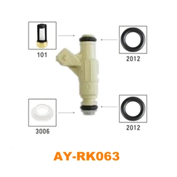 40conjuntos Injetor de Combustível de Reparo Kit de Reconstrução ORings Filtros de Bonés de Qualidade Superior para Nissan CSKBO36 para AY-RK063  10