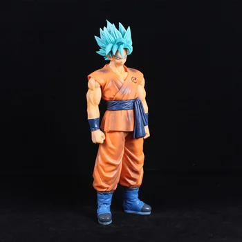Dragon Ball Figura Son Goku Super Saiyajin Anime Figura de Ação Brinquedos Kakarotto Figma Modelo de 25cm de PVC Estátua Boneca Decoração do ambiente de Trabalho  10