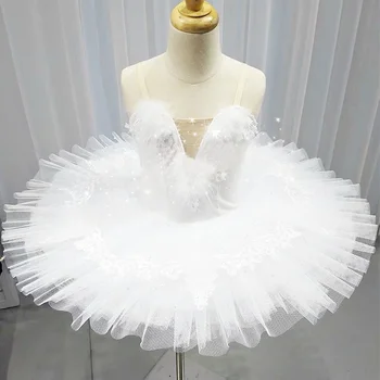 2022 Profissional Tutu De Ballet Adulto Collant Preto Vermelho Branco Trajes De Bailarina Mulheres De Ballet, Dança, Roupas De Criança Infantil Meninas  5