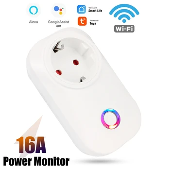 Alex UE wi-Fi Smart Plug Controle Remoto Timer Temporizador de Monitor sem Fio de Tomada de Voz Tuya Telefone de Alimentação do Carregador do USB Wi-fi da Tomada  10