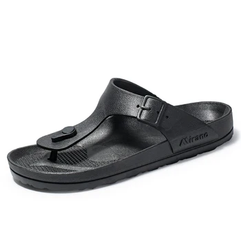 2020 Verão de Novo os Homens Flip-Flops de Alta Qualidade Sandálias de Praia Anti-derrapante Sapatos Casuais Atacado Chinelos de quarto Tamanho 38-45  10
