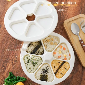 DIY Sushi Molde bolinho de Arroz, Alimento Prima Triangular Sushi Maker Molde Sushi Kit de Ferramentas de Cozinha Bento Caixa de Acessórios  0