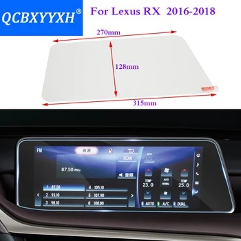 QCBXYYXH Estilo Carro GPS de Navegação de Tela de Vidro Película Protetora Para a Lexus RX 200t RX350 RX450H de Controle de Tela de LCD de Etiqueta do Carro  10