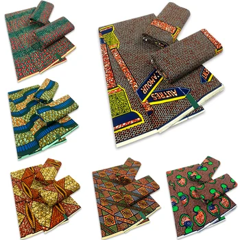 Garantia Verdadeiro Africano Real, Cera De Tecido De Alta Qualidade 100% Algodão Pagne Ancara Cera Batik Costura De Tecido Para O Vestido De Festa  4