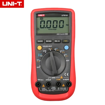 UNIDADE UT61A Alta Confiabilidade Profissional Elétrico Portátil Testador de CD luz de fundo  1