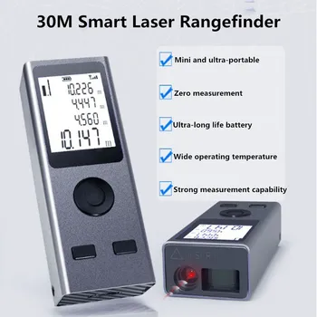 Digital inteligente Telêmetro a Laser Mini Usb de Carregamento Recarregável de Mão de 30M de Distância a Laser Medidor  4