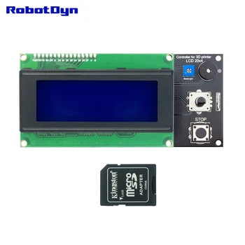 Impressora 3D de visualização de Controlador Inteligente para RAMPAS 1.4, Texto LCD 20x4 (2004), SD e MicroSD-leitor de cartão  10