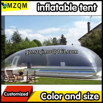 Exterior transparente piscina inflável bolha cúpula de ar limpar piscina inflável tampa do teto para crianças/família piscina  10