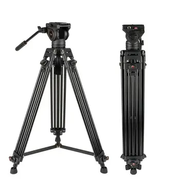 Cayer BV30 venda quente de alumínio pesados câmara de vídeo profissional tripé com fluido de cabeça  5