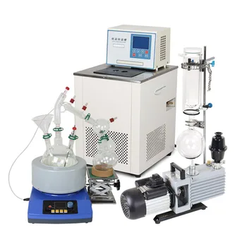 Laboratório 5 l de caminho curto destilação conjunto com o kit magnética manto  5