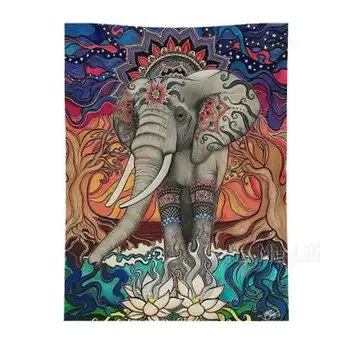Especial Elefantes Hippie, Boho Animal Pano De Fundo Colorida Tapeçaria Para Amigo  5