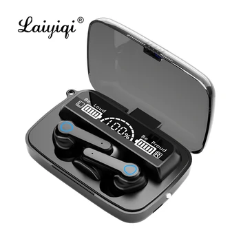 Layiqi sem Fio Bluetooth Fone de ouvido hi-fi Estéreo de Fones de ouvido de impressão digital Touch Fone de ouvido Impermeável Esportes Fones de ouvido Com Microfone  10
