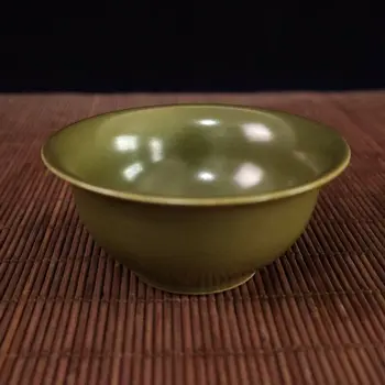 Chinês Antigo De Porcelana, De Vidro Monocromático De Chá De Pó De Esmalte Tigela  5