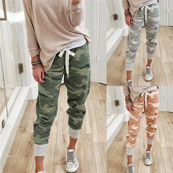 Mulheres De Camuflagem Calças Compridas Camo De Verão Casual Calças Militares De Combate Do Exército De Esportes Execução Roupas Da Moda  10
