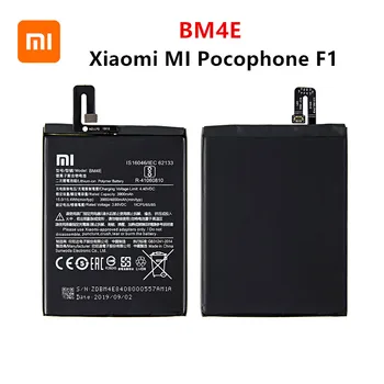 Xiao mi 100% Original BM4E Bateria 4000mAh Para Xiaomi MI Pocophone F1 BM4E de Alta Qualidade, Telefone de Substituição de Baterias  10