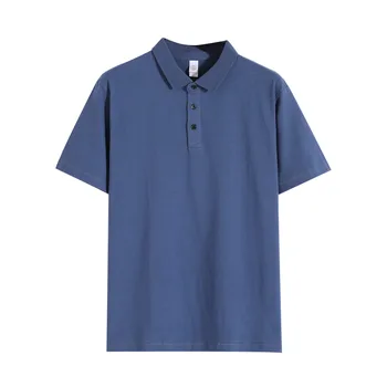 Verão do Algodão Respirável Homens Polo Camisas de Manga Curta Sólida Clássico Polos de Vestuário masculino Casual Polo Golf Tees Mais  10