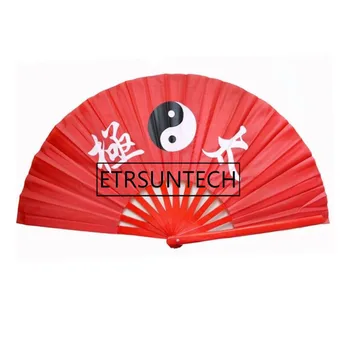 30pcs Chinês tradicional Tai chi padrão fã de Kung fu leques para Wu shu 33cm fã de quadro para homens e mulheres  5