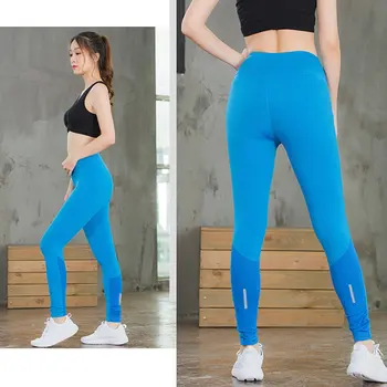 Fitness para mulheres de Calças de Yoga Noite Execução do Treinamento Desportivo Calças  4