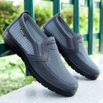 Slip-On, masculina Casual Sapatos de Homens Verão Malha de Estilo Flats Para Homens Loafer Trepadeiras Casuais Sapatos de sapatos Confortáveis 38-48 202021  10