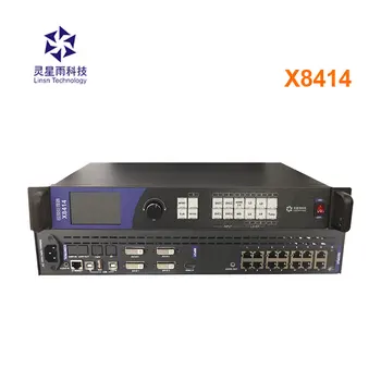 Linsn X8414 Integrado com o envio de placa de vídeo e processador de Apoio 14 Gigabit saídas de 4 entradas DVI  10