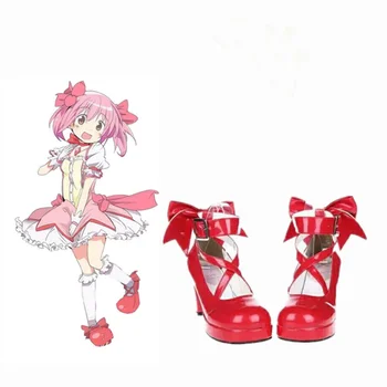 Novo Estilo Japonês Lolita Sapatos Anime Cosplay Sapatos/Botas de Meninas Princesa Sapatos de Salto Alto Sapatos femininos w/Bowknot  10