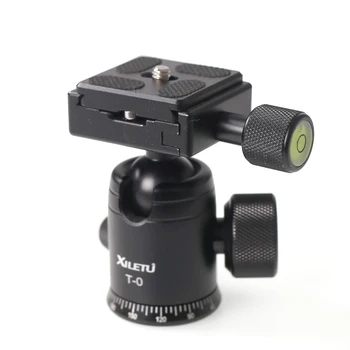 Mini Tripé Cabeça de Tripé de Câmera Ballhead 360 rodar com Placa de Liberação Rápida de Bolha para Sony Canon Nikon  10