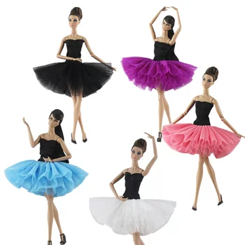 Classical Ballet Tutu Vestido para a Boneca Barbie com Roupas Roupas Roupas de 1/6 BJD Bonecas Acessórios Menina Presentes Crianças Brinquedos de DIY Barbies  10