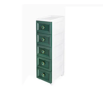 Wc slot de armazenamento de gabinete gaveta tipo de armazenamento de plástico do armário de cozinha slot armário prateleira engrossado armário de armazenamento  10