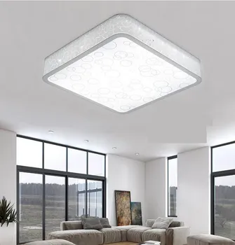 Circulares e Retangulares Interior da Luz de Teto Para a Sala de estar Moderna, Simples Lâmpadas Brancas com chips de LED Smart cor adiusted  10