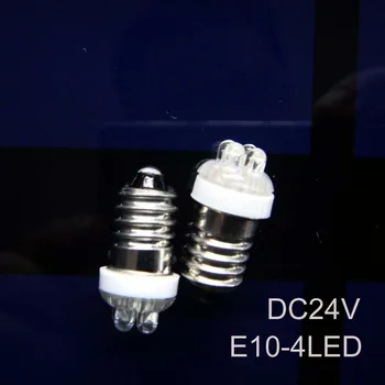 Alta qualidade E10 24v led,lâmpada E10 Luz Indicadora led E10 led luzes de Advertência E10 24v conduziu luzes de Sinal frete grátis 20pcs/monte  10