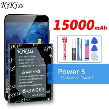 KiKiss para Poder 5 15000mAh Bateria para Ulefone de Energia 5 Power5 Inteligente de Baterias de Telefone  10