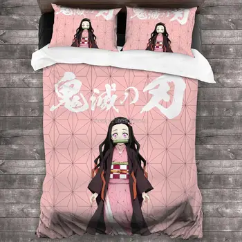 Demon Slayer Anime conjunto de Cama de capa de edredão fronha animação/animal/cantor de todos os disponíveis casa de cama de colcha de retalhos  10
